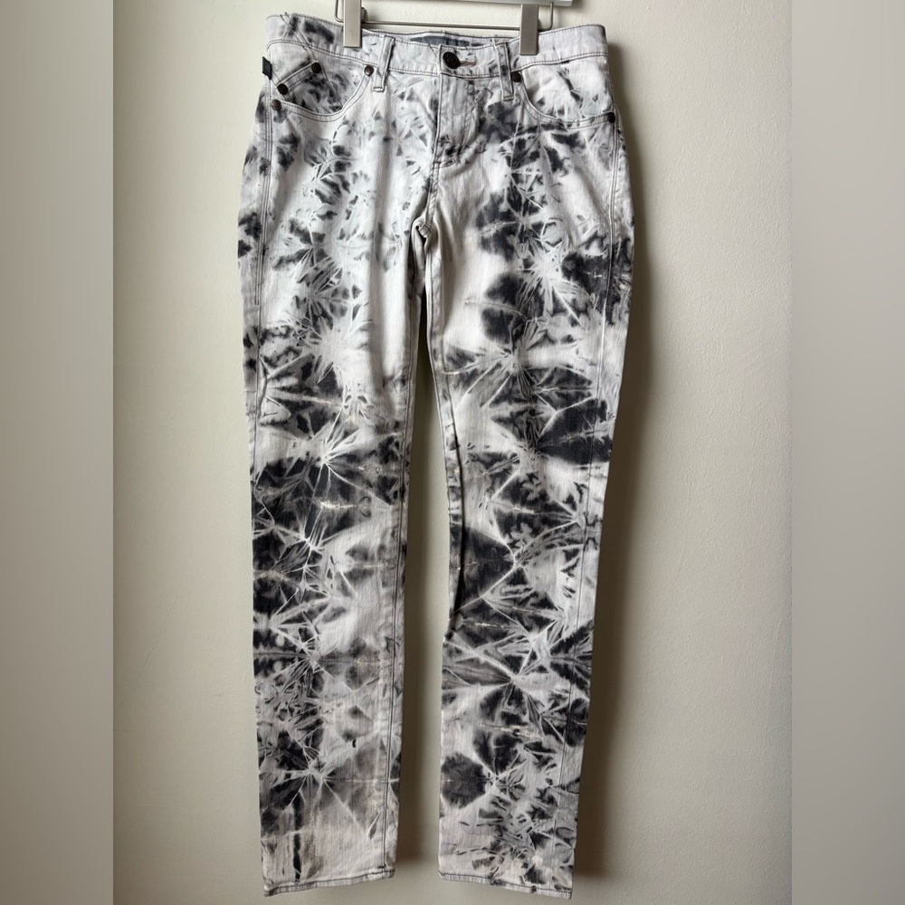 Black and White Tie-Dye Jeans Excellent Condition. Size 10M